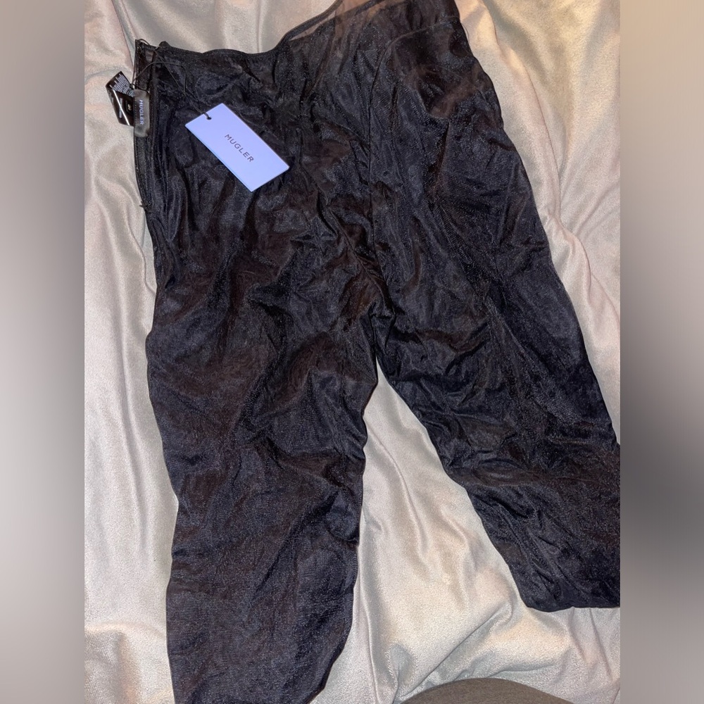 Mugler meshed leggings never worn before, still in great condition!!